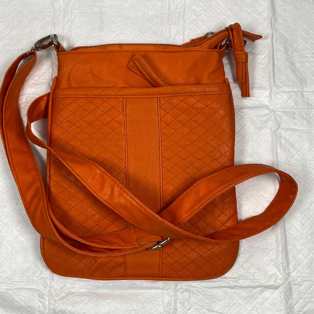 Shoulder bag purse, orange